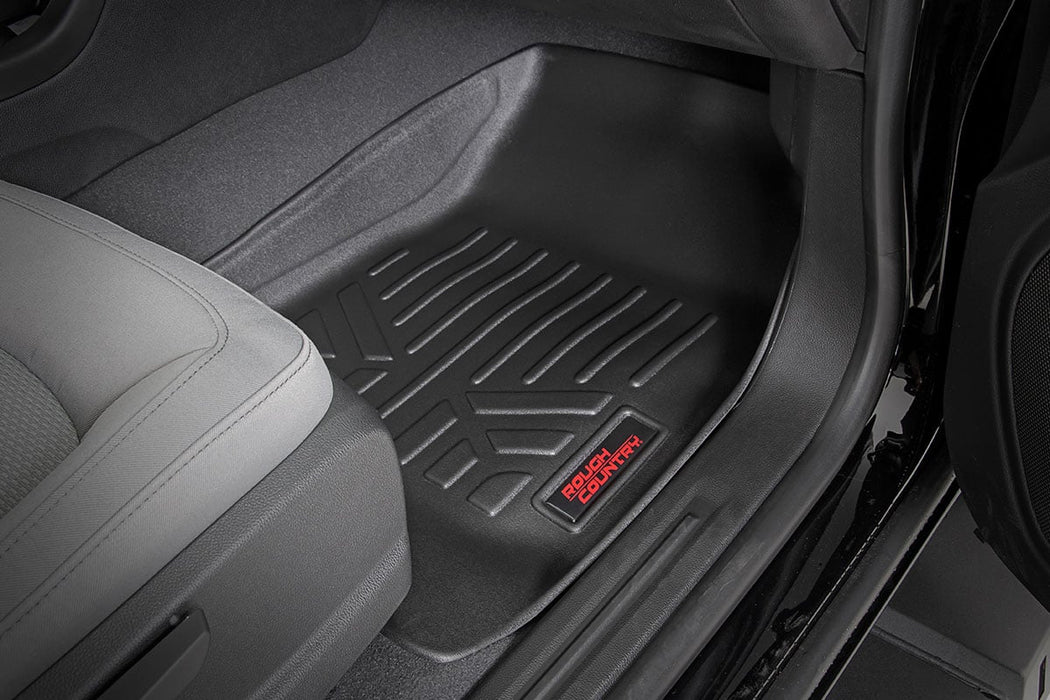 Rough Country Floor Mats | Front & Rear | Crew | Chevy/GMC Canyon/Colorado 2WD/4WD (2015 - 2022) - Recon Recovery