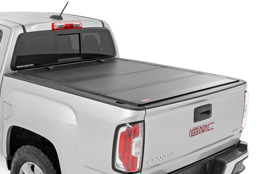 Rough Country Hard Tri Fold Aluminum Tonneau Cover for 2015 - 2026 Colorado Canyon - Recon Recovery