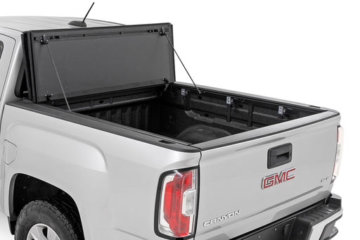 Rough Country Hard Tri - Fold Flip Up Bed Cover for 2015 - 2026 Chevy/GMC Canyon/Colorado - Recon Recovery