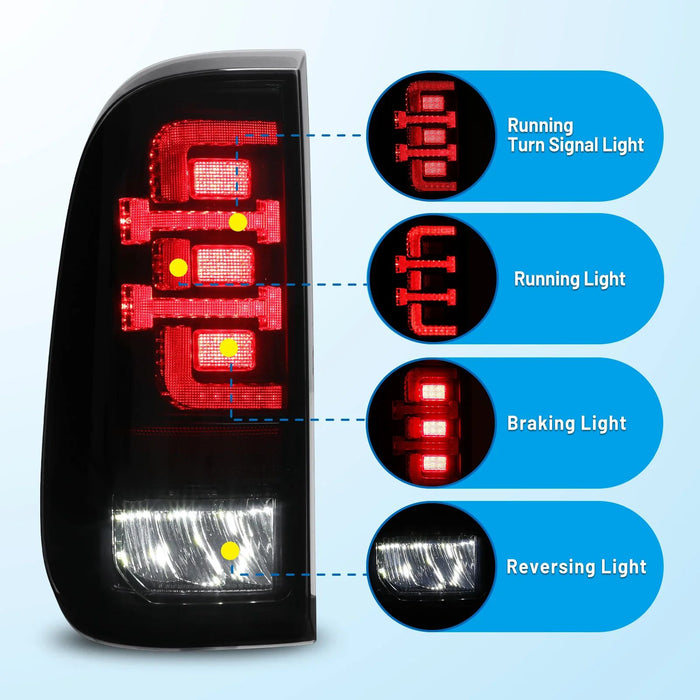 Winjet Sequential Tail Lights for 2008-2016 Ford Super Duty
