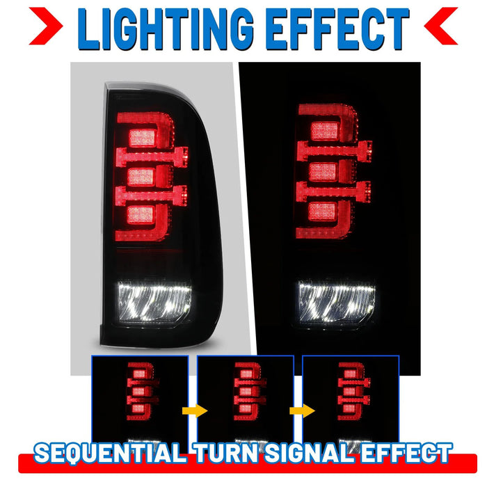 Winjet Sequential Tail Lights for 2008-2016 Ford Super Duty