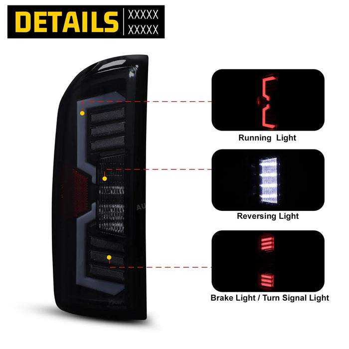 Winjet Sequential LED Tail Lights for 2006-2009 Dodge Ram 2500/3500