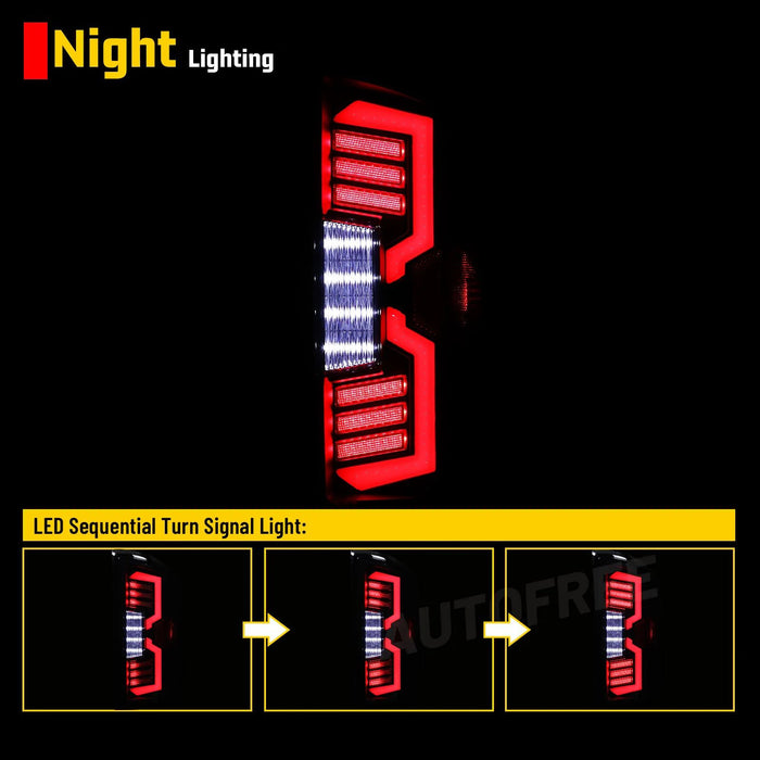 Winjet Sequential LED Tail Lights for 2006-2009 Dodge Ram 2500/3500