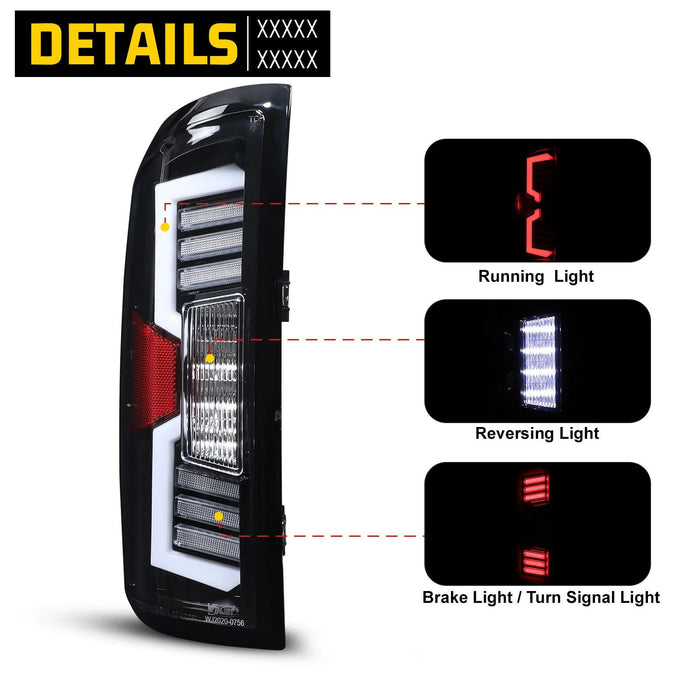 Winjet Sequential LED Tail Lights for 2006-2009 Dodge Ram 2500/3500