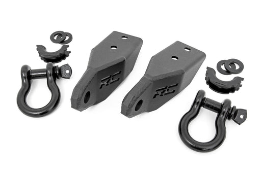 Rough Country Tow Hook Brackets for 2007 - 2021 Toyota Tundra - Recon Recovery