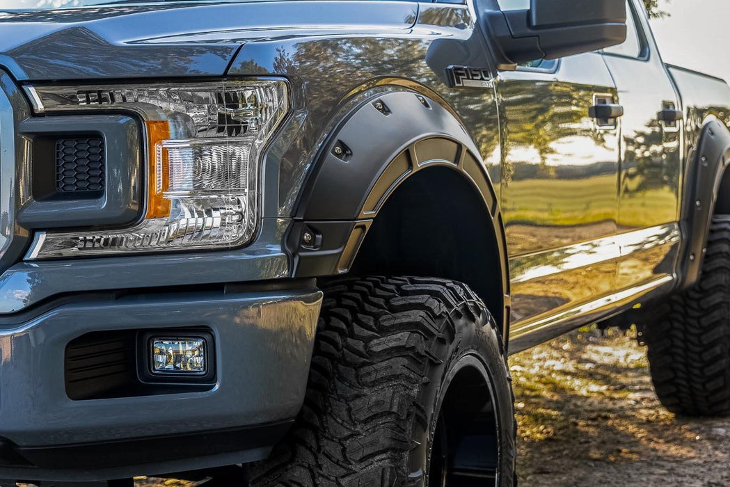 Rough Country Defender Fender Flares for 2015 - 2020 Ford F - 150 - Recon Recovery