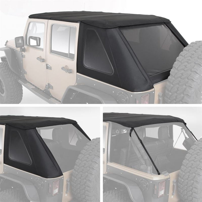 Smittybilt Bowless Combo Top Complete Kit For 2007 - 2018 Jeep Wrangler - Recon Recovery - Recon Recovery