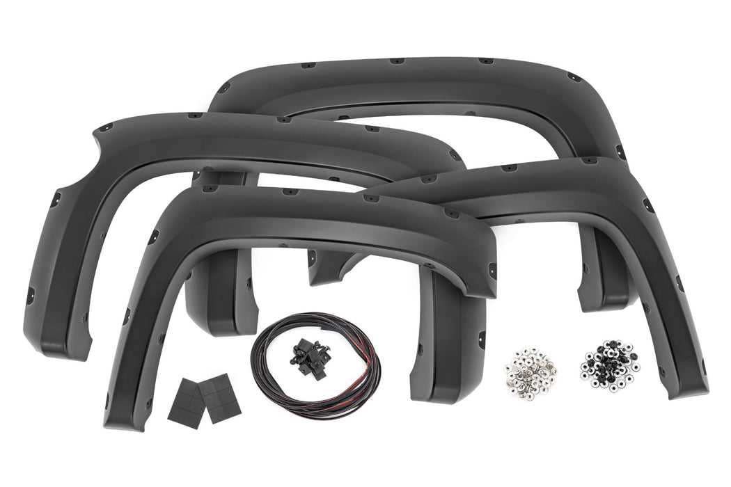 Rough Country Pocket Fender Flares for 2007 - 2013 Chevy Silverado 1500 - Recon Recovery