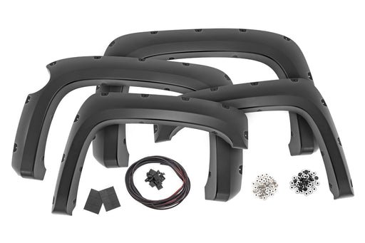 Rough Country Pocket Fender Flares for 2007 - 2013 Chevy Silverado 1500 - Recon Recovery