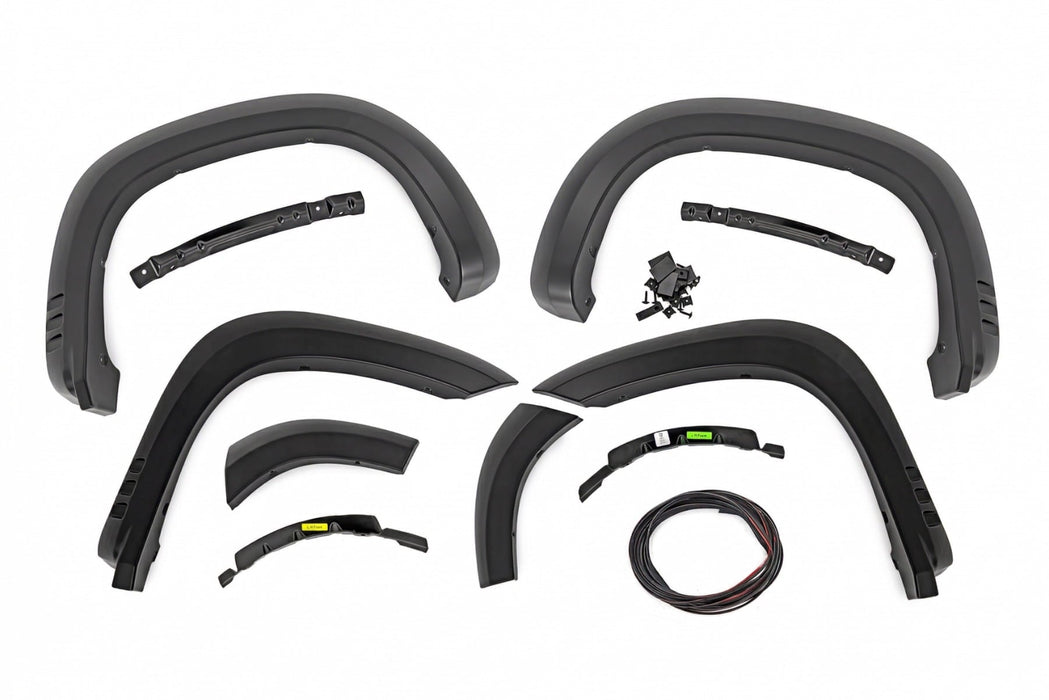 Rough Country SF1 Fender Flares for 2019 - 2026 Chevy Silverado 1500 - Recon Recovery