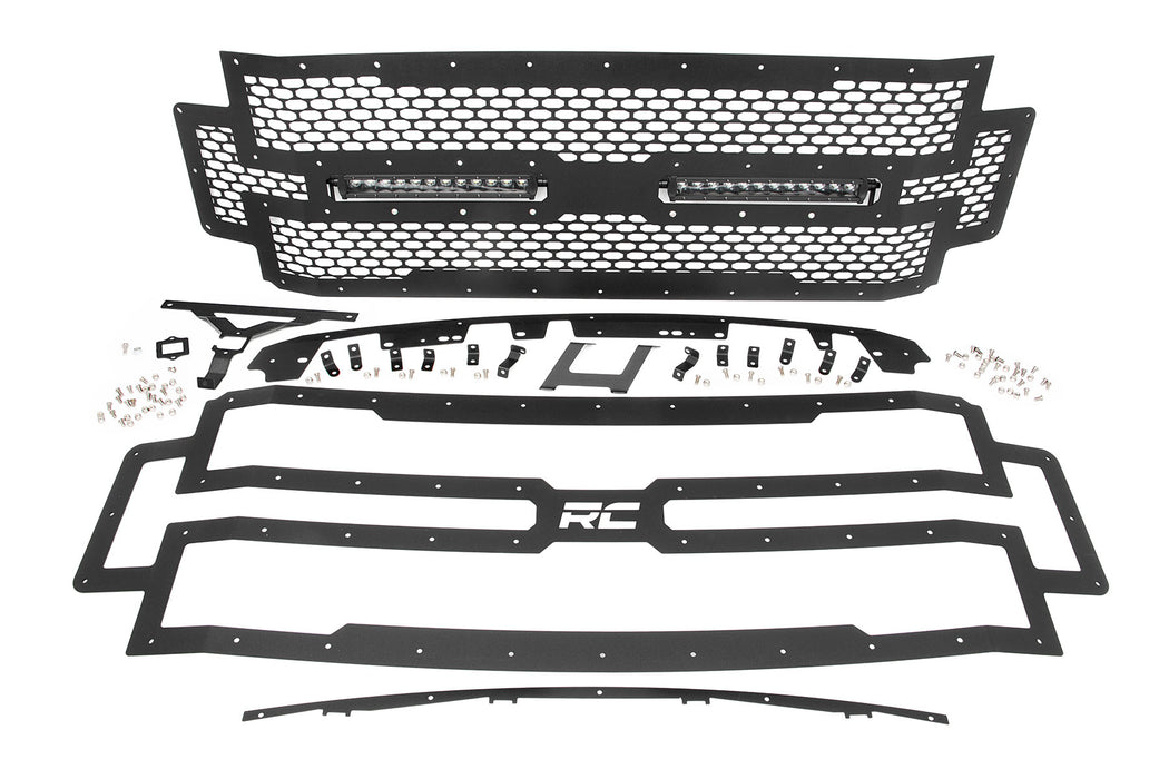 Rough Country Dual 12 inch LED Mesh Grille Kit for 2017-2019 Ford F-250 & F-350 - Recon Recovery