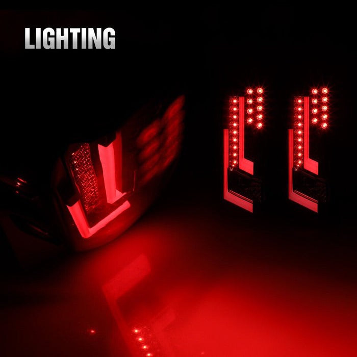 Renegade LED Tail Lights for 2014-2021 Toyota Tundra (Chrome/Red) - Recon Recovery
