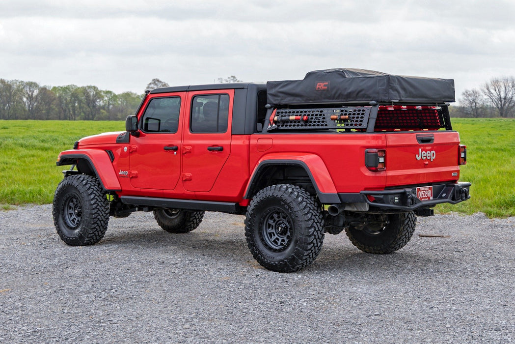 Gladiator Rear Rack Rough Country Bed Rack Molle Panel for 2020-2024 Jeep Gladiator JT - R ...