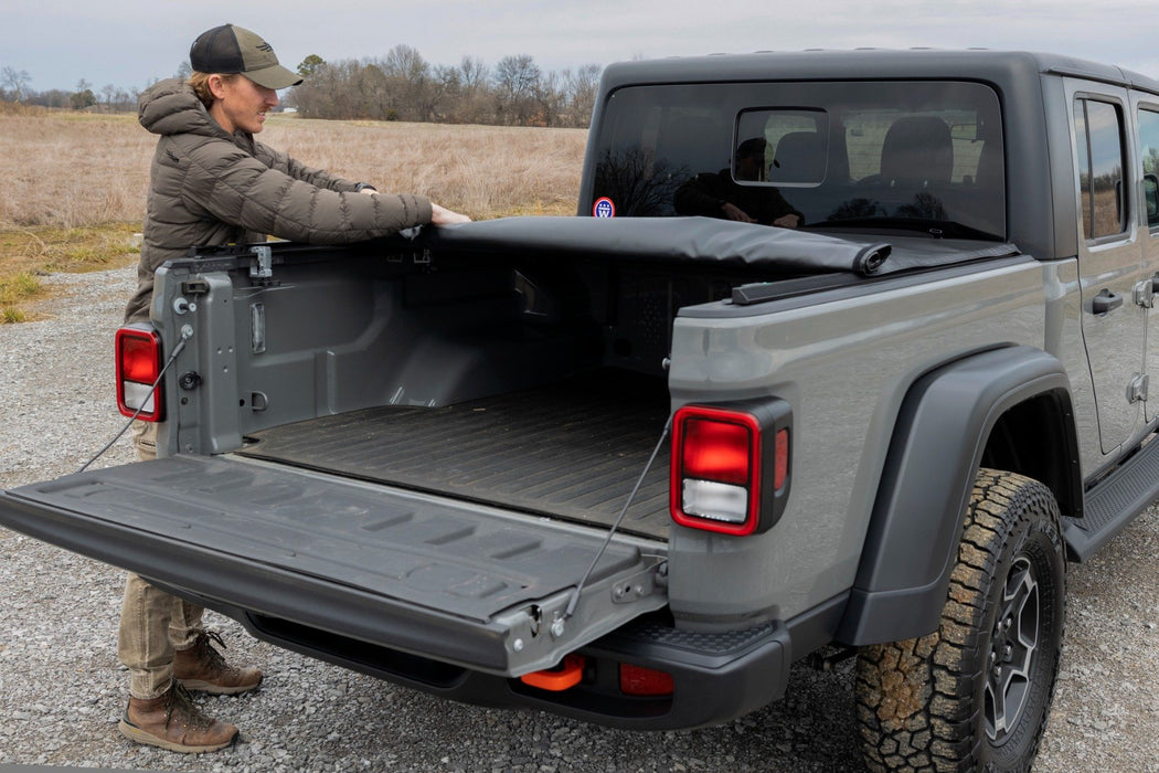 Rough Country Soft Roll Up Tonneau Cover for 2020-2024 Jeep Gladiator JT - Recon Recovery