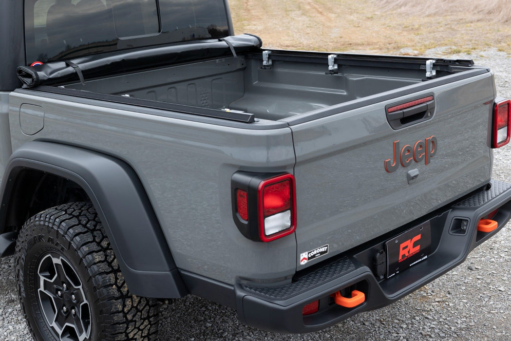 Rough Country Soft Roll Up Tonneau Cover for 2020-2024 Jeep Gladiator JT - Recon Recovery