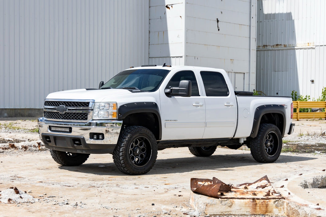 Rough Country Pocket Fender Flares for 2007 - 2014 Chevy Silverado 1500 & 2500HD/3500HD - Recon Recovery