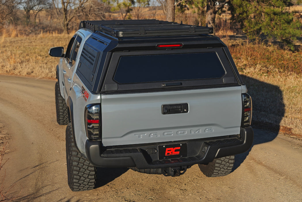 Rough Country Bed Cap Flat Roof Rack for 2016-2023 Toyota Tacoma