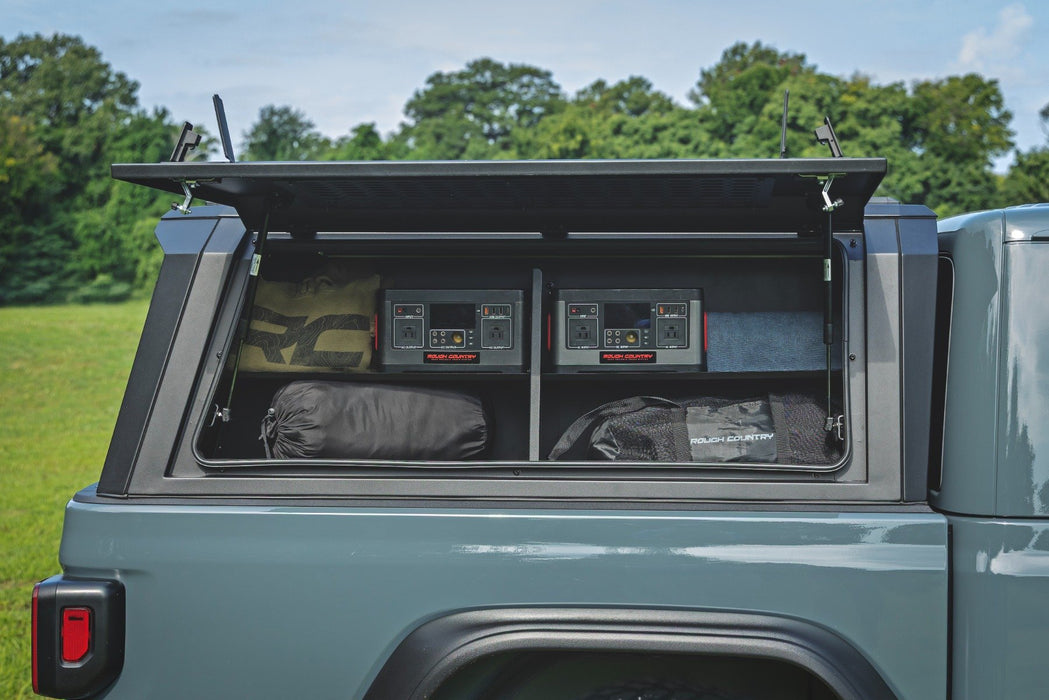 Rough Country Bed Cap Passengers Shelf Storage Bin for 2020 - 2026 Jeep Gladiator JT - Recon Recovery