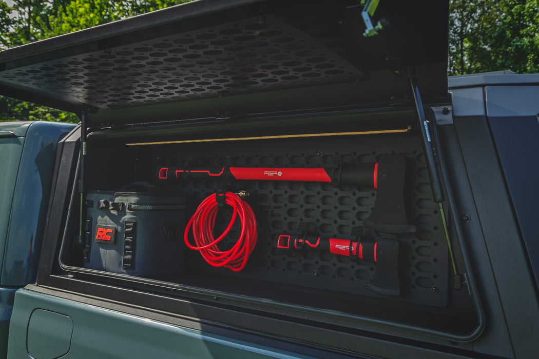 Rough Country Bed Cap Molle Panel Side Storage Bin for 2020 - 2026 Jeep Gladiator JT - Recon Recovery