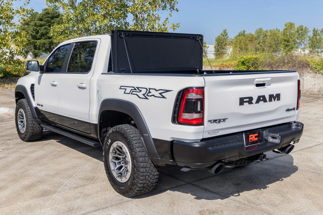 Rough Country 49320550 Tri Fold Aluminum Hard Tonneau Cover for 2019-2024 Ram 1500