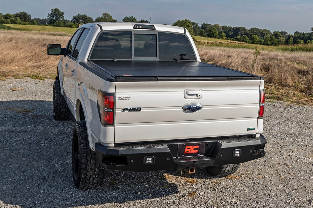 Rough Country 49214550 Tri Fold Aluminum Hard Tonneau Cover for 2004-2014 Ford F-150