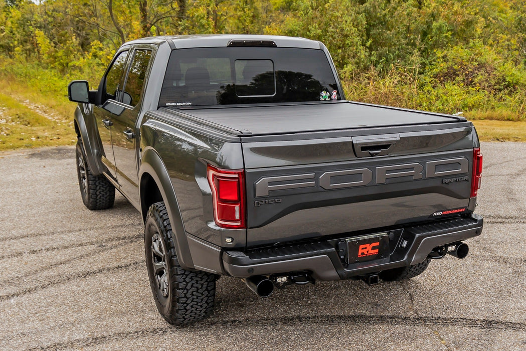 Rough Country Powered Electric Retractable Tonneau Cover for 2022-2024 Ford Lightning - 5' 7" Bed