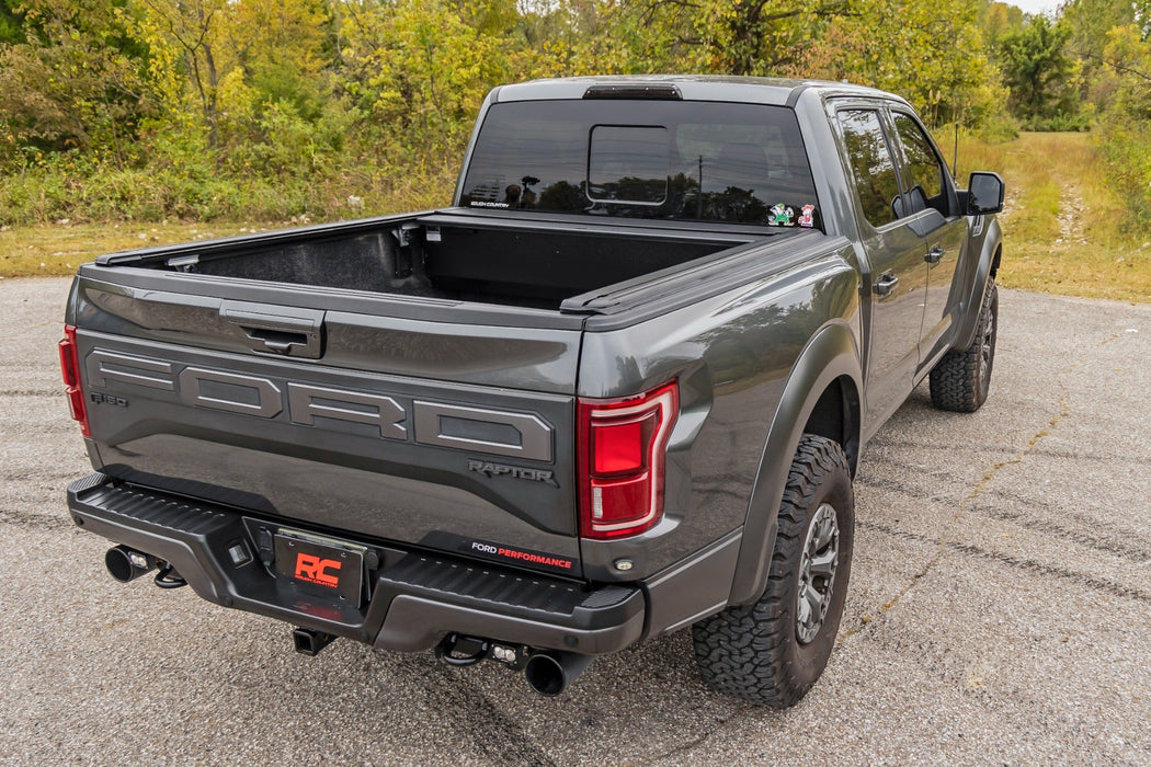 Rough Country Powered Electric Retractable Tonneau Cover for 2022-2024 Ford Lightning - 5' 7" Bed