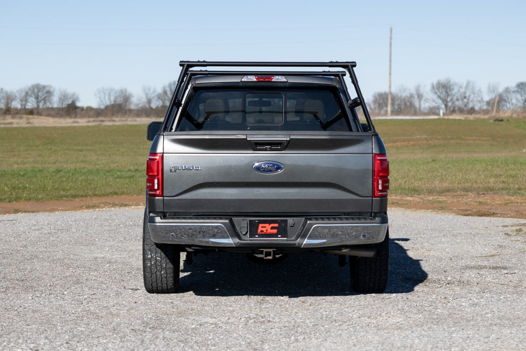 Rough Country 10406 No Drill Aluminum Lightweight Overland Bed Rack for 2015-2024 Ford F150