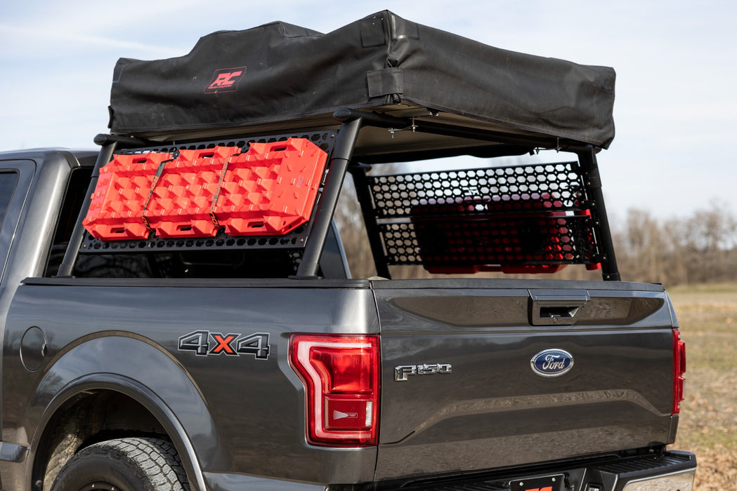 Cab Height Aluminum Lightweight Overland Bed Rack 2015-2025 Ford F150 — Recon Recovery