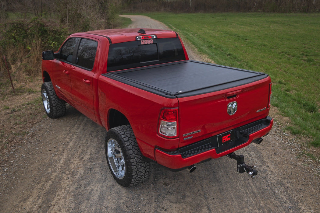 Rough Country Powered Electric Retractable Tonneau Cover for 2021 - 2026 Ram TRX - 5' 7" Bed - Recon Recovery