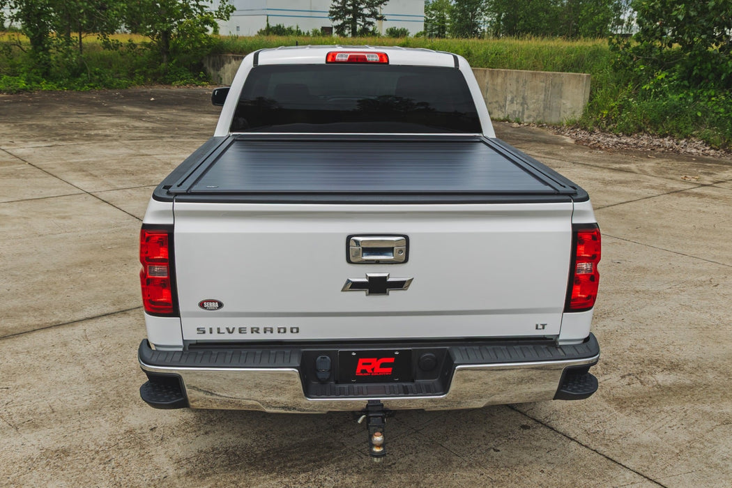 Rough Country Manual Retractable Bed Tonneau Cover for 2014-2018 GM Silverado & Sierra 1500