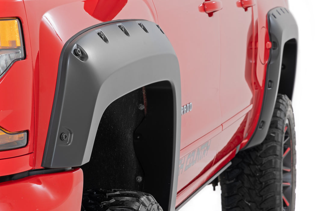Rough Country Pocket Fender Flares Chevy Silverado 1500 (14 - 18 & Classic) - Recon Recovery