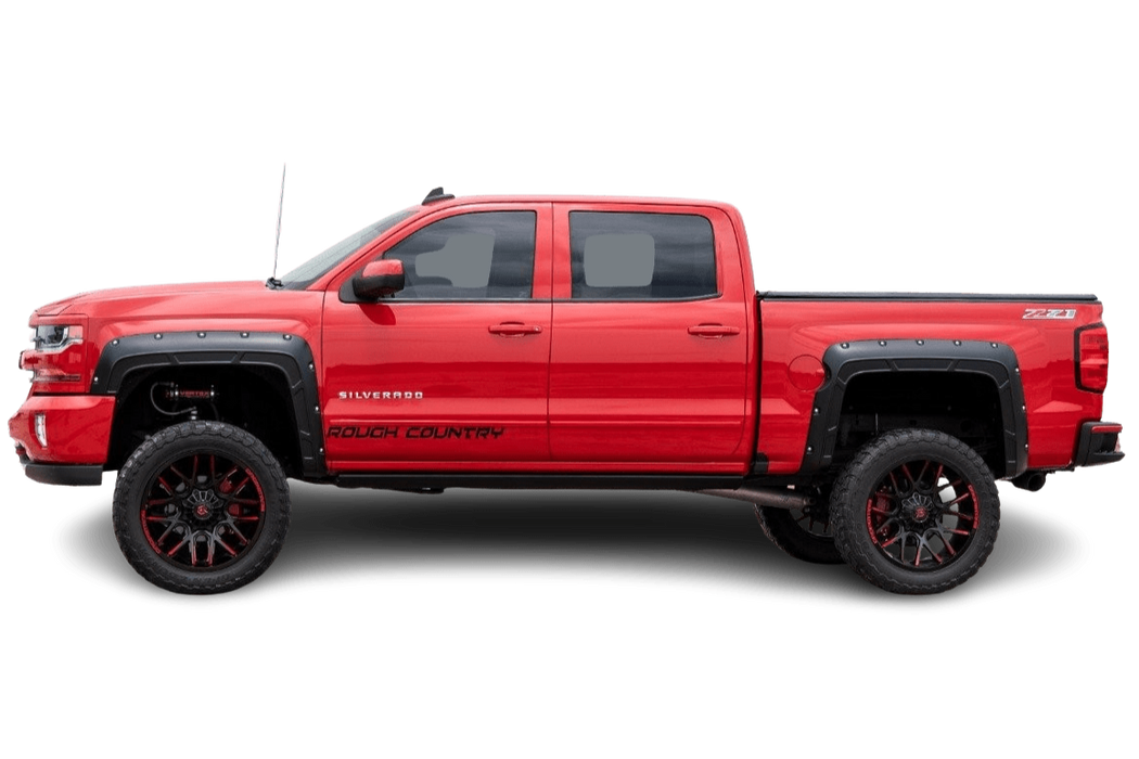 Rough Country Bolt on 2" Fender Flare for 2014 - 2029 Silverado 1500 2500HD - Recon Recovery