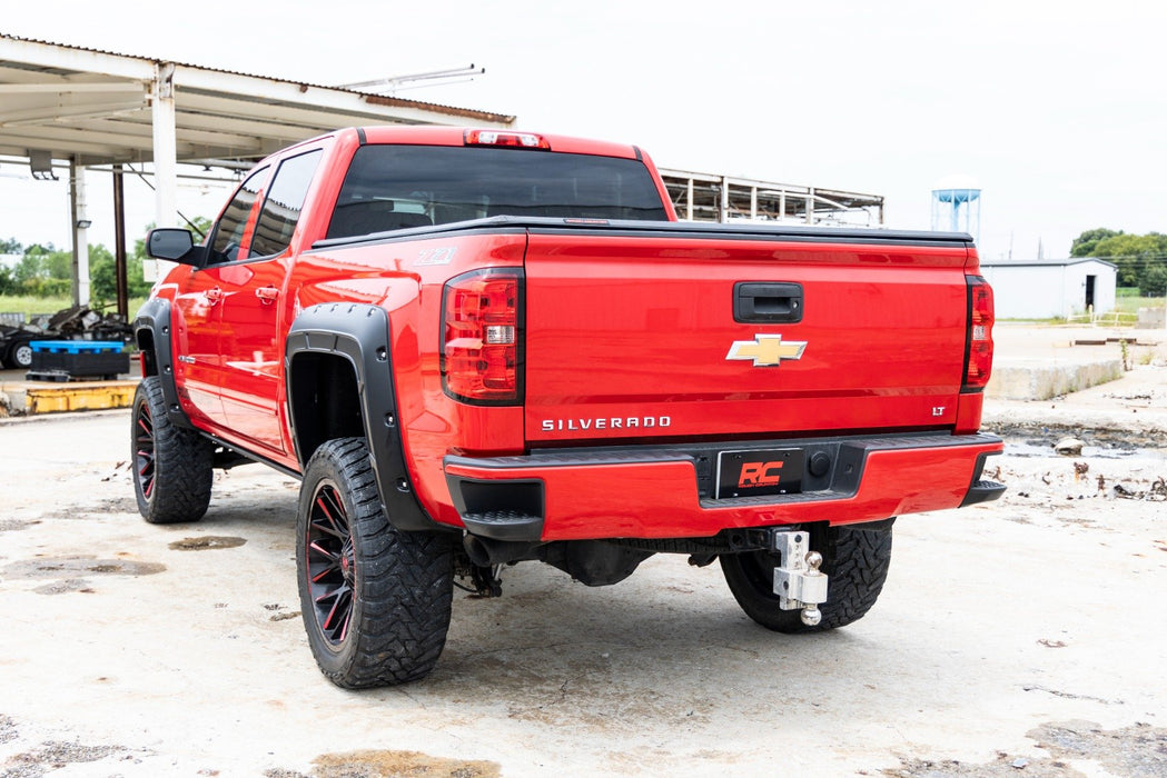 Rough Country Bolt on 2" Fender Flare for 2014 - 2029 Silverado 1500 2500HD - Recon Recovery