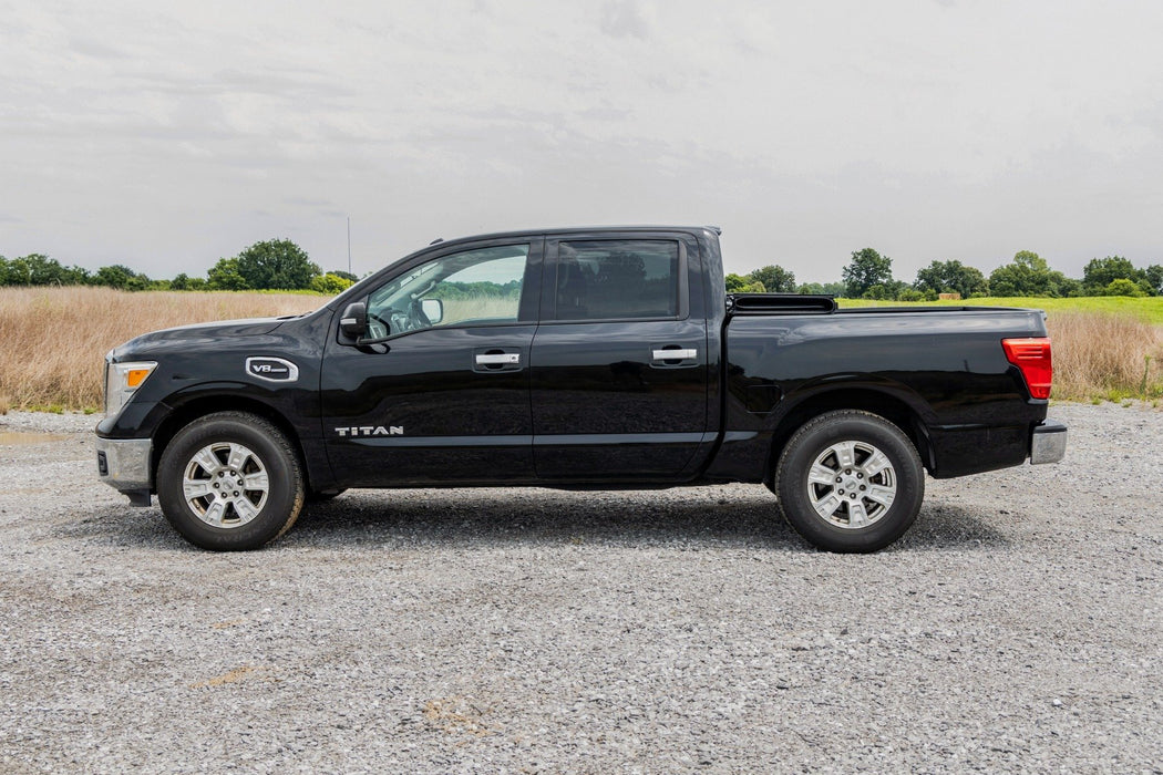 Rough Country Tri - Fold Soft Tonneau Cover for 2017 - 2024 NISSAN TITAN (5'7" Bed) - Recon Recovery