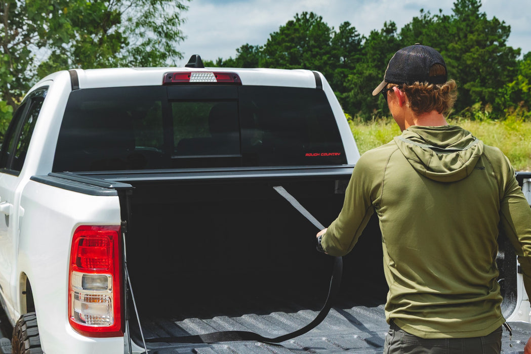 Rough Country Manual Retractable Bed Tonneau Cover for 2019-2026 Ram 1500 & TRX