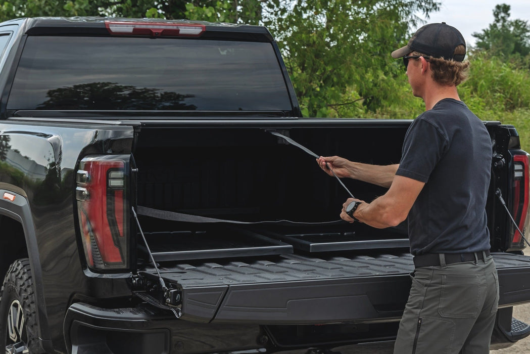 Rough Country Manual Retractable Bed Tonneau Cover for 2020-2026 GM Silverado & Sierra 2500HD 3500HD