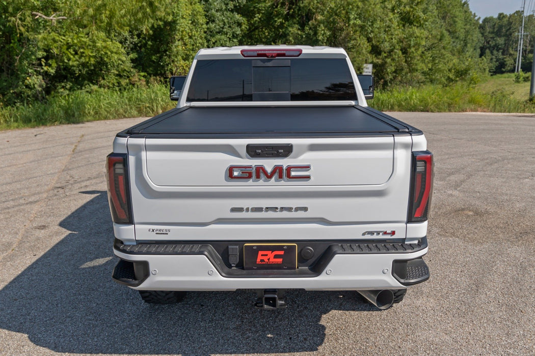 Rough Country Powered Electric Retractable Tonneau Cover for 20-24 Silverado / Sierra HD - 6' 9" Bed