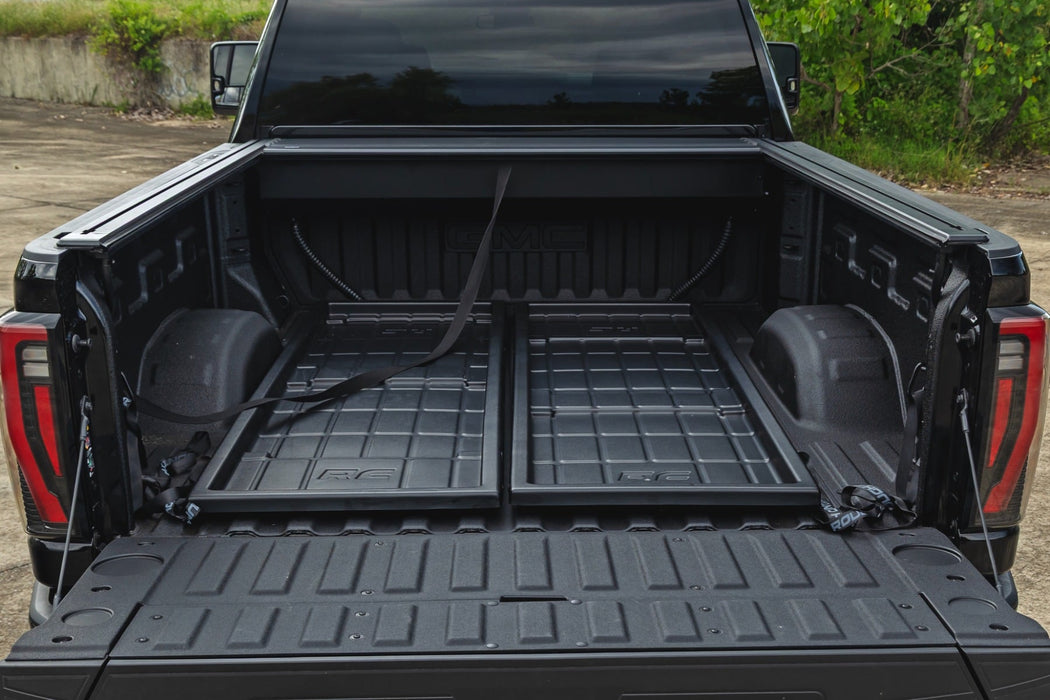 Rough Country Manual Retractable Bed Tonneau Cover for 2020-2026 GM Silverado & Sierra 2500HD 3500HD