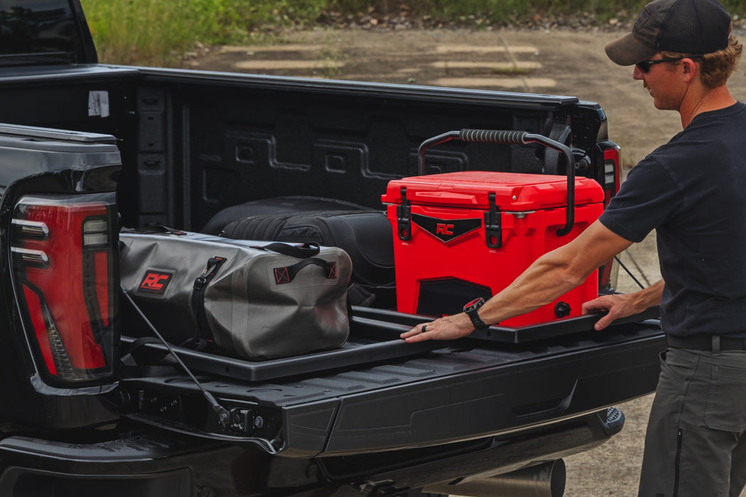 Rough Country Manual Retractable Bed Tonneau Cover for 2020-2026 GM Silverado & Sierra 2500HD 3500HD