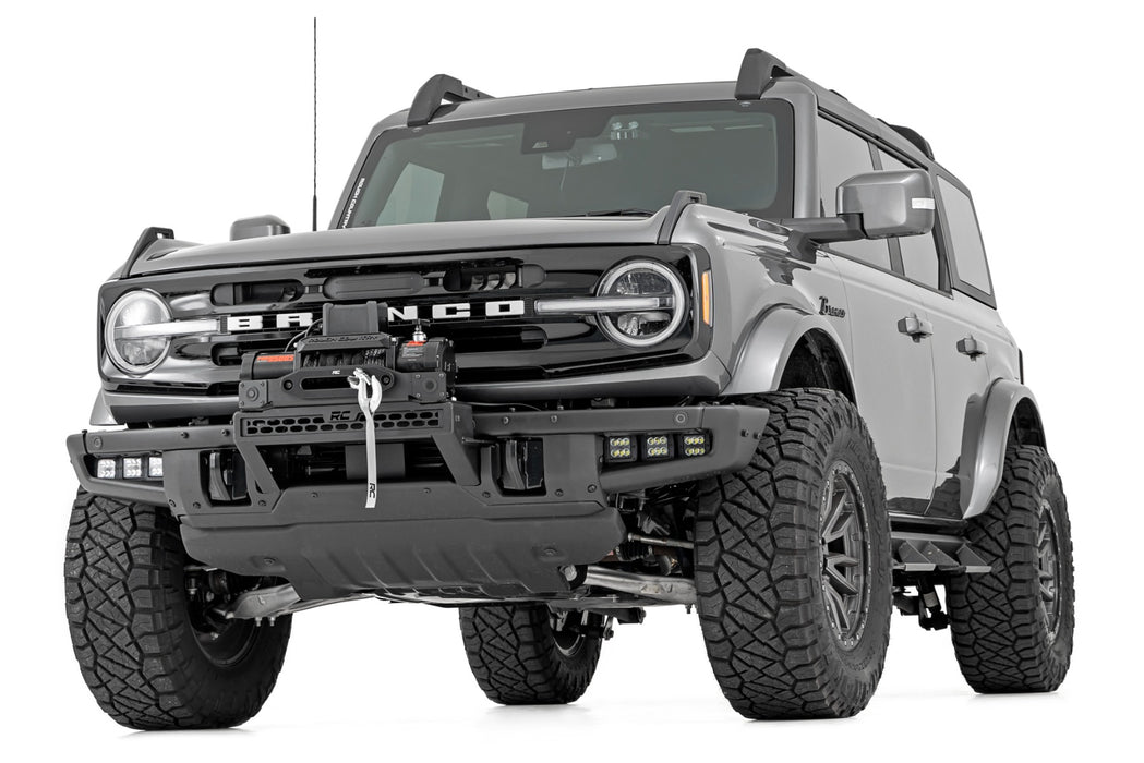 RC High Winch Mount for 2021 - 2026 Ford Bronco with Factory Metal Bumper + PRO 12,0000 Winch - Recon Recovery