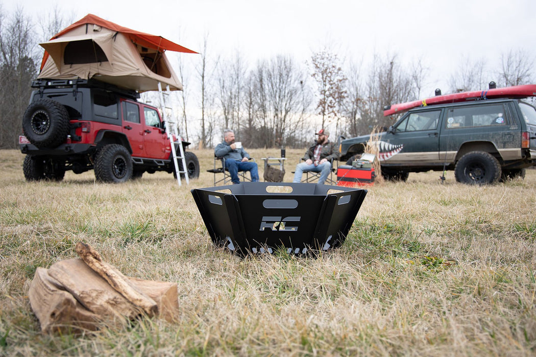 Rough Country Overlanding Collapsible Fire Pit with Carry Bag - Recon Recovery