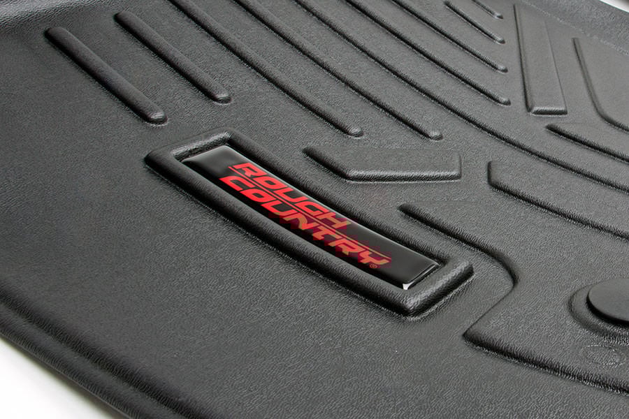 Rough Country Floor Mats | One Piece Front & Rear | Quad Cab | Ram 1500 (2012 - 2018 & Classic) - Recon Recovery