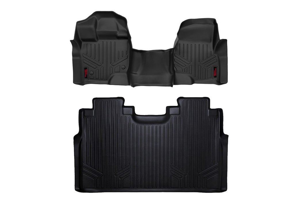 Rough Country Floor Mats | Front & Rear | Crew | Chevy/GMC Canyon/Colorado 2WD/4WD (2015 - 2022) - Recon Recovery
