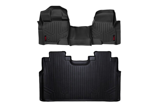 Rough Country Floor Mats Liners 2015 - 2025 Ford F - 150 / Raptor / Lightning Crew Cab - Recon Recovery