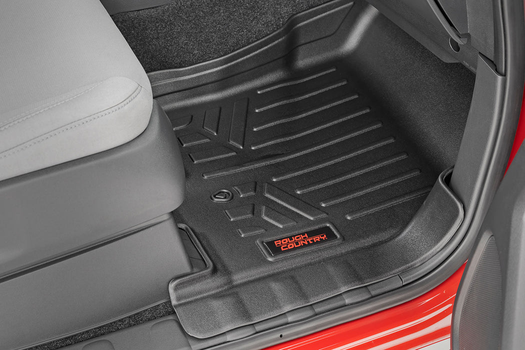 Rough Country Floor Mats | Front & Rear | Crew Cab | Nissan Frontier 2WD/4WD (2008 - 2021) - Recon Recovery