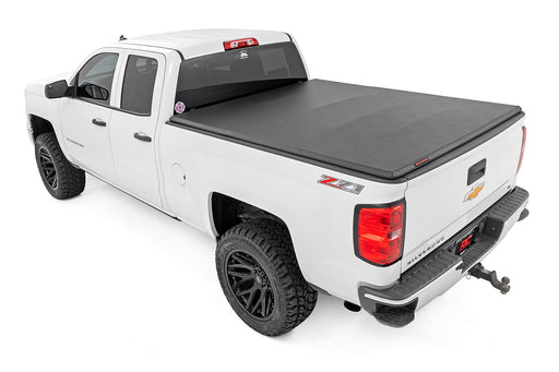 Rough Country Soft Tri - Fold Bed Cover Chevy/GMC 1500 & 2500HD/3500HD (14 - 19 & Classic) - Recon Recovery