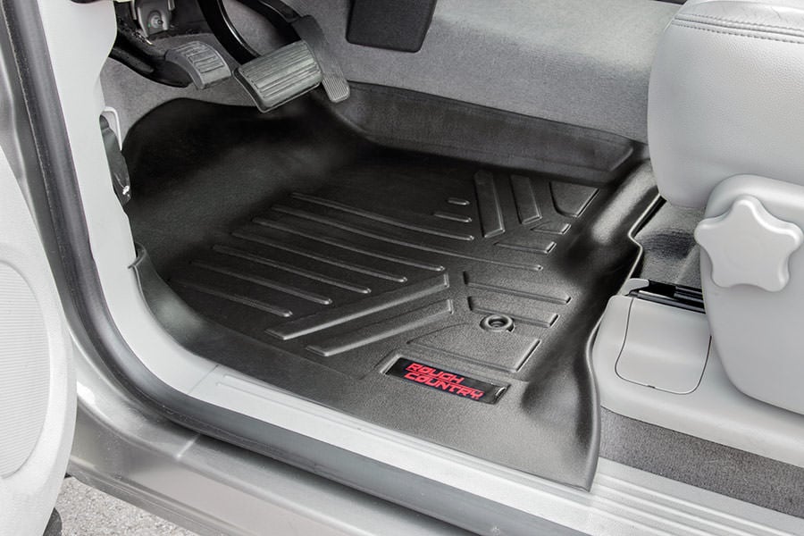 Rough Country Floor Mats | Front | Chevy/GMC 1500/2500HD/3500HD (2007 - 2013) - Recon Recovery