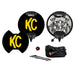 KC Hilites 6" SlimLite LED 50w Spot Beam - Pair with Wireharness - Recon Recovery - Recon Recovery