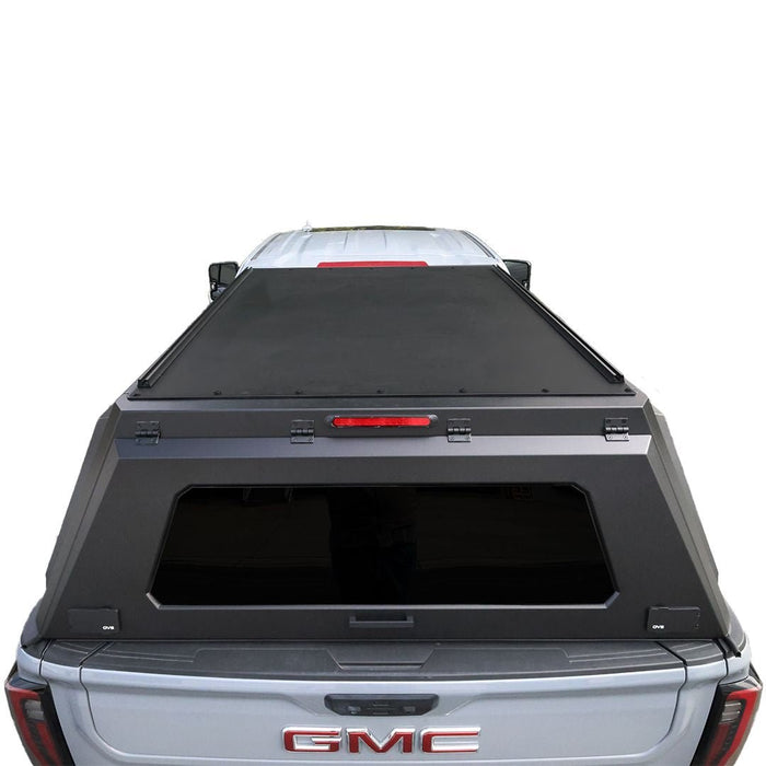 Expedition Stainless Steel Bed Cap With Wing Doors for 2020 - 2027 GM Silverado Sierra 2500/3500 - Recon Recovery